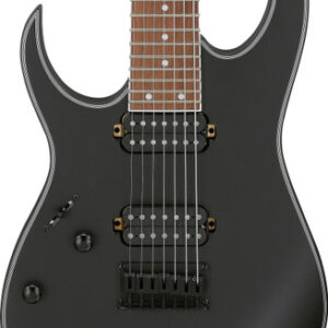 Ibanez RG7421EXL-BKF Left Handed RG Standard Series 7-String Electric Guitar in Black Flat