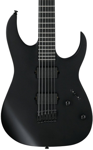 Ibanez RGRTBB21-BKF Baritone Electric Guitar in Black Flat - Image 1