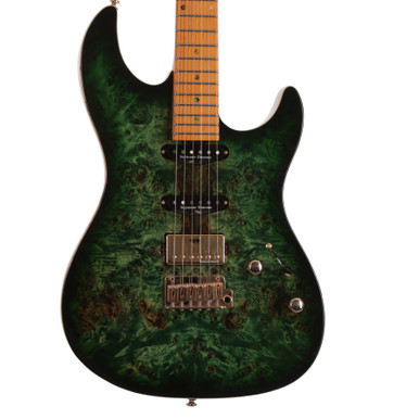 Sire Larry Carlton S10 HSS Electric Guitar in Transparent Green
