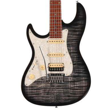 Sire Larry Carlton S7 FM Left Handed Electric Guitar in Trans Black - Image 1