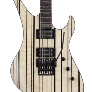 Schecter Synyster Gates Signature Standard Plus Electric Guitar in Gloss Natural with Black Pin Stripes