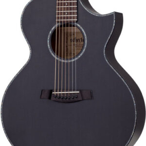Schecter Orleans Stage-7 7 String Electro Acoustic Guitar in Satin See Thru Black