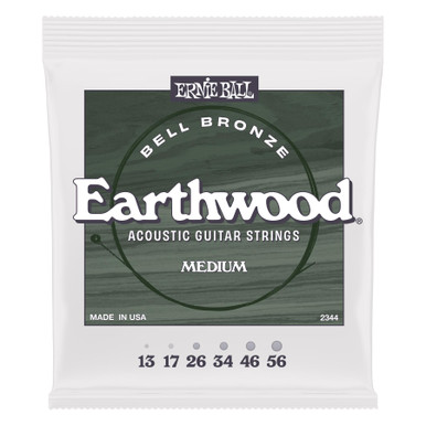 Ernie Ball Earthwood Bell Bronze Acoustic Guitar Strings Medium 13-56
