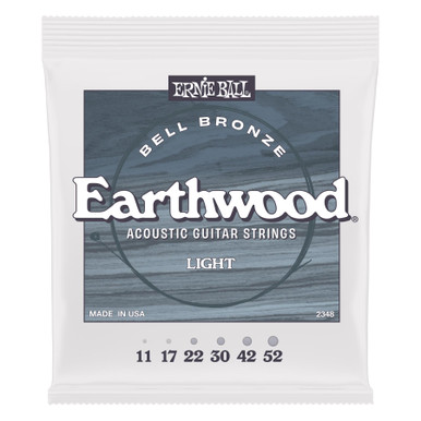 Ernie Ball Earthwood Bell Bronze Acoustic Guitar Strings Light 11-52