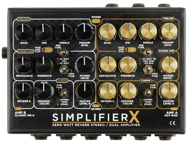 DSM & Humboldt Simplifier X Dual Preamp and Cab Sim Analogue Stereo Pedal - Image 1