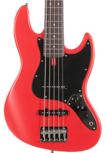 Sire Marcus Miller V3P Passive 5-String Bass Guitar in Satin Red