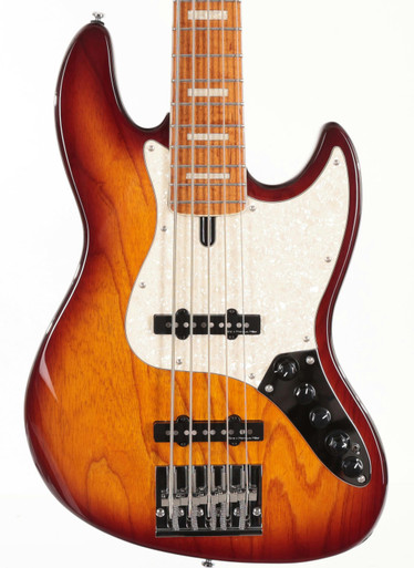 Sire Marcus Miller V8 Swamp Ash 5-String Bass Guitar in Tobacco Sunburst