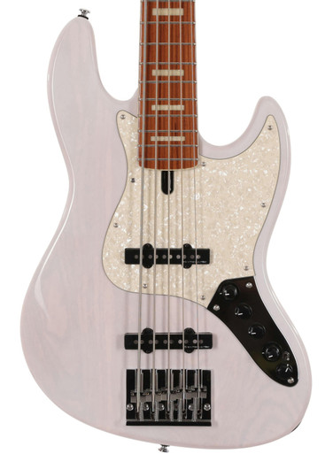 Sire Marcus Miller V8 Swamp Ash 5-String Bass Guitar in White Blonde