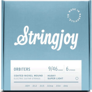 Stringjoy Orbiters Husky Super Light Gauge 9-46 Coated Nickel Wound Electric Guitar Strings
