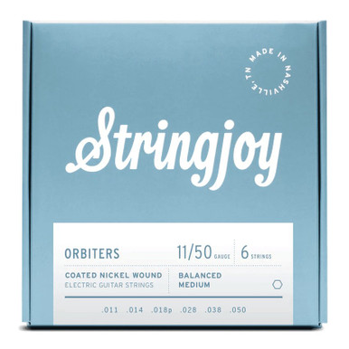 Stringjoy Orbiters Balanced Medium Gauge 11-50 Coated Nickel Wound Electric Guitar Strings