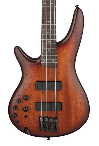 Ibanez SR500AL-MHL Left Handed Bass Guitar in Mahogany Brown Burst Low Gloss