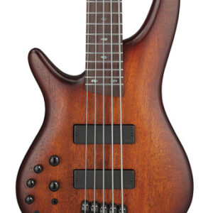 Ibanez SR505AL-MHL Left Handed 5-String Bass Guitar in Mahogany Brown Burst Low Gloss