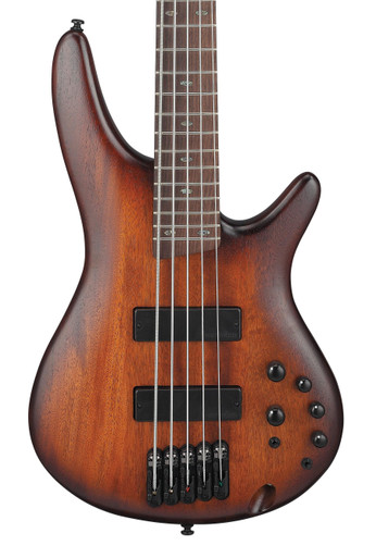 Ibanez SR505A-MHL 5-String Bass Guitar in Mahogany Brown Burst Low Gloss
