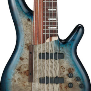 Ibanez SRAS7-CBS Semi-Fretless 7-String Bass Guitar in Cosmic Blue Starburst