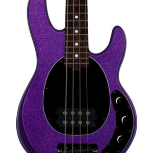 Sterling By Music Man Short Scale RAYSS4 StingRay Bass Guitar in Purple Sparkle