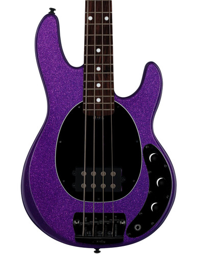 Sterling By Music Man Short Scale RAYSS4 StingRay Bass Guitar in Purple Sparkle