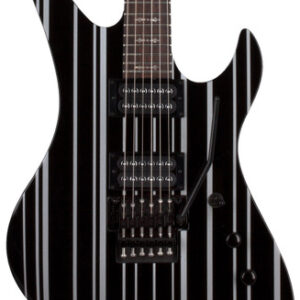 Schecter Synyster Standard Electric Guitar in Black with Silver Pinstripes