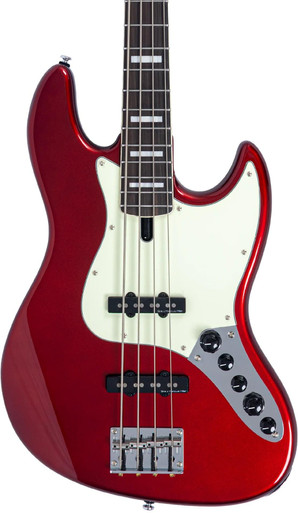 Sire V7 Alder 4 New Gen Bass Guitar in Candy Apple Red