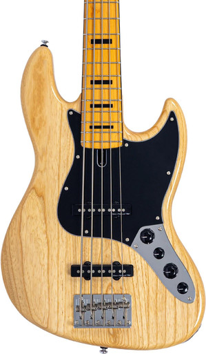 Sire V7 Vintage Swamp Ash 5 New Gen 5-String Bass Guitar in Natural