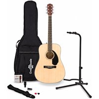 Fender CD-60S Solid Top Acoustic Guitar with Accessory Pack Build Your Own Bundle