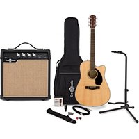 Fender CD-60SCE Solid Top Electro Acoustic Guitar with Accessory Pack Build Your Own Bundle