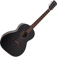 Hartwood Artiste Parlour Acoustic Guitar Satin Black