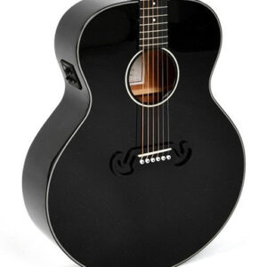 Sigma GJM-1E Acoustic Guitar in Metallic Black Flake