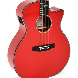 Sigma GMC-1E Acoustic Guitar in Metallic Flake Red
