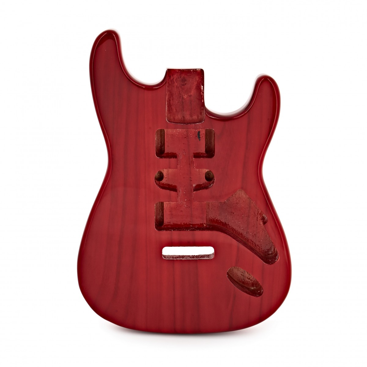 Guitarworks Duo-Cutaway Electric Guitar Body Basswood Transparent Red