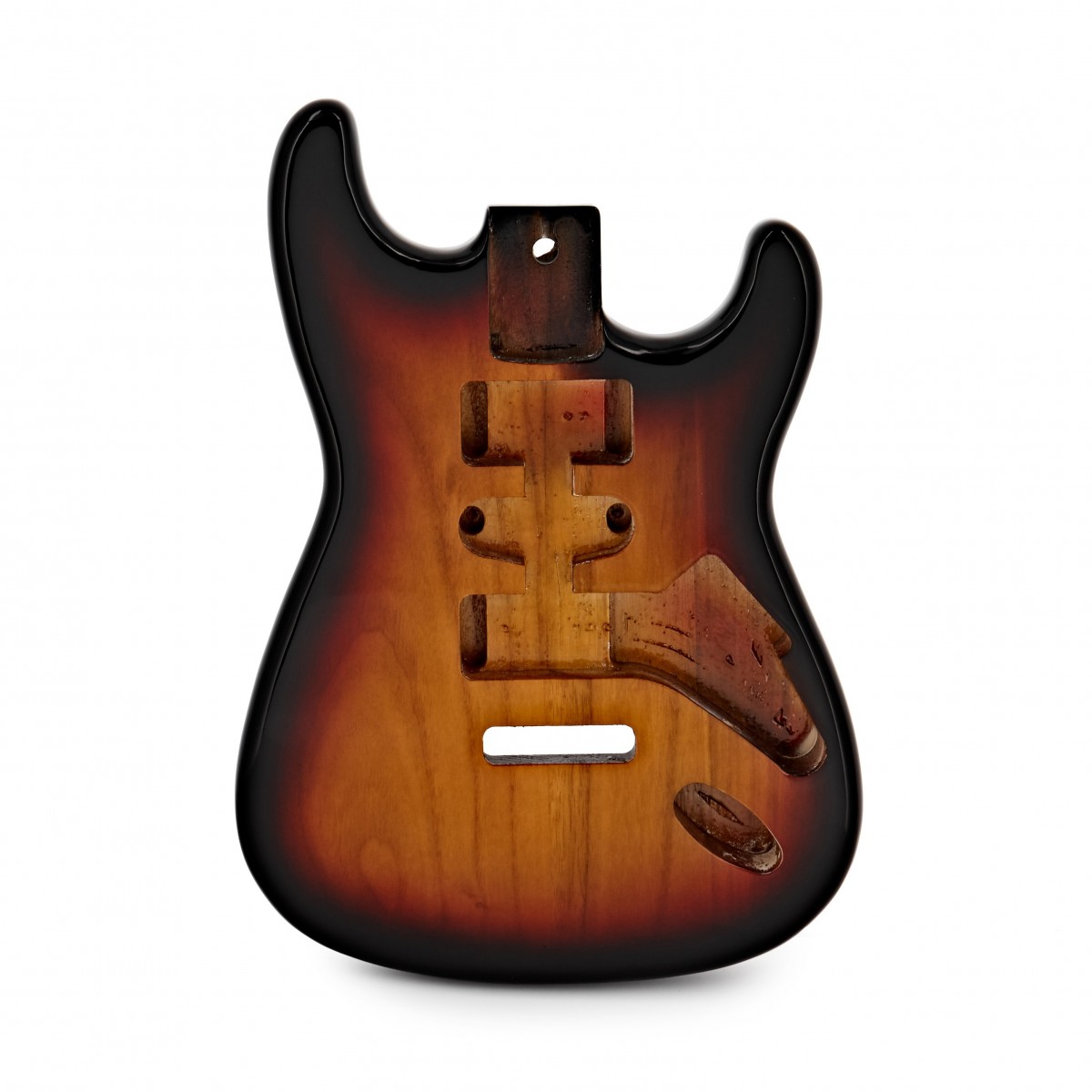 Guitarworks Duo-Cutaway Electric Guitar Body Basswood Vintage Sunburst