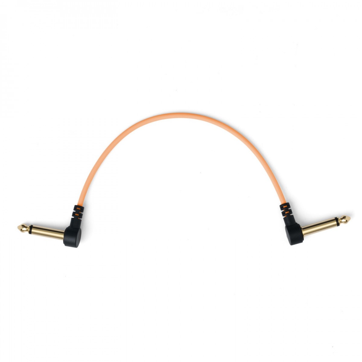 MyVolts Candycords Pedal Cable 6.35mm Angled - 10cm Sunset