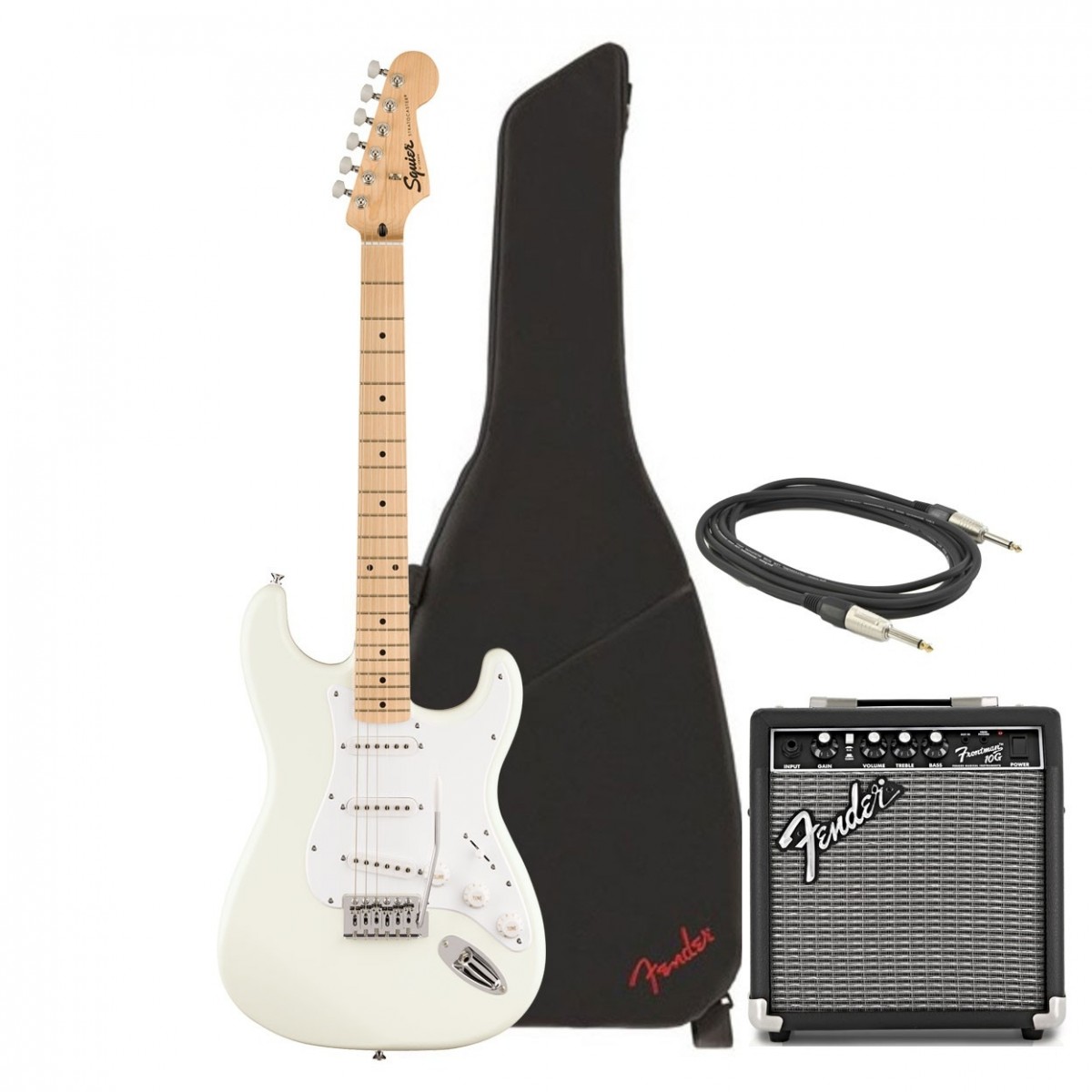 Squier Sonic Stratocaster Electric Guitar SSS Pack Build Your Own Bundle