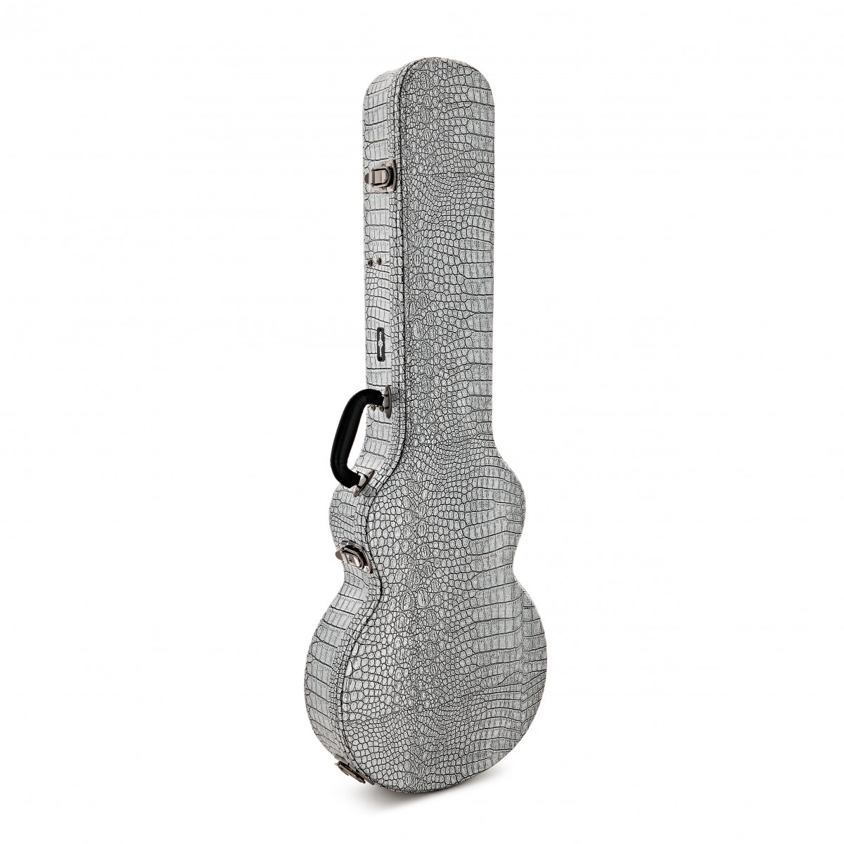 Deluxe Fitted Electric Guitar Case Silver