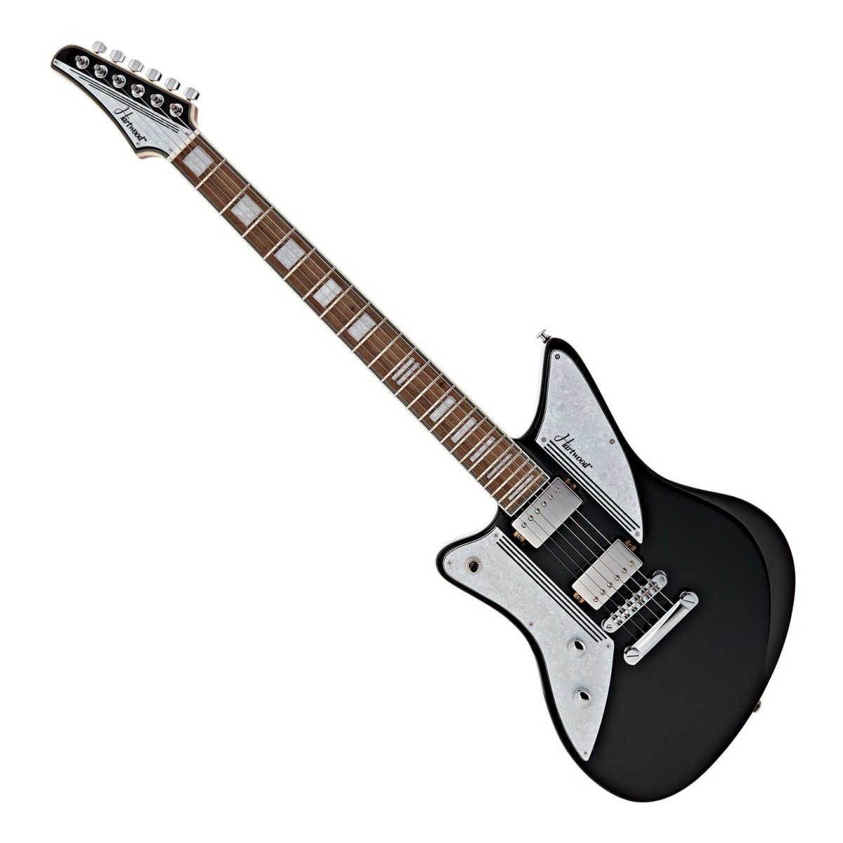 Hartwood Charger Left Handed Electric Guitar Jet Black