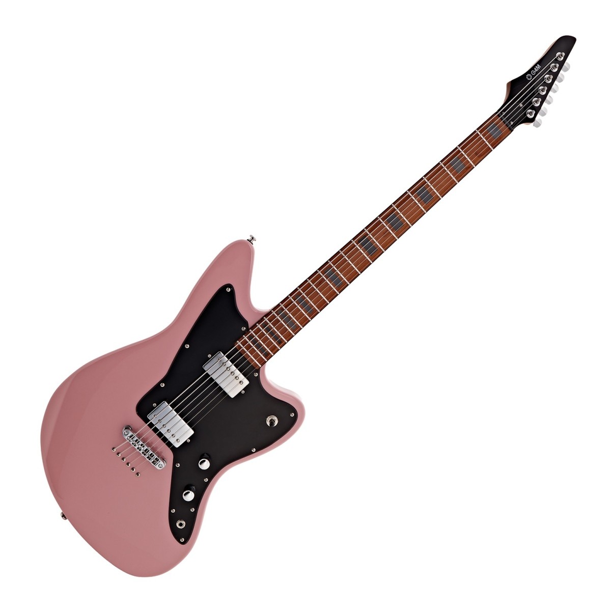 G4M 638 Baritone VI Electric Guitar Pink