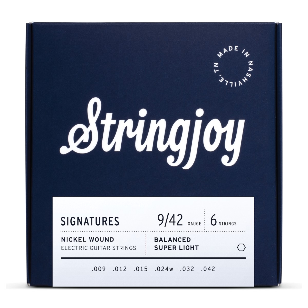 Stringjoy Signatures Balanced Super Light Gauge (9-42) Nickel Wound Electric Guitar Strings