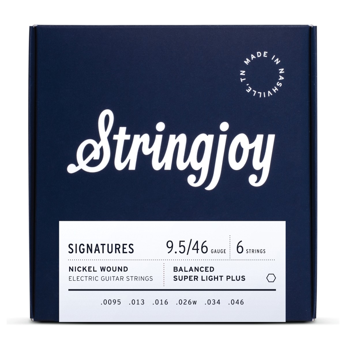 Stringjoy Signatures Balanced Super Light Plus Gauge (9.5-46) Nickel Wound Electric Guitar Strings