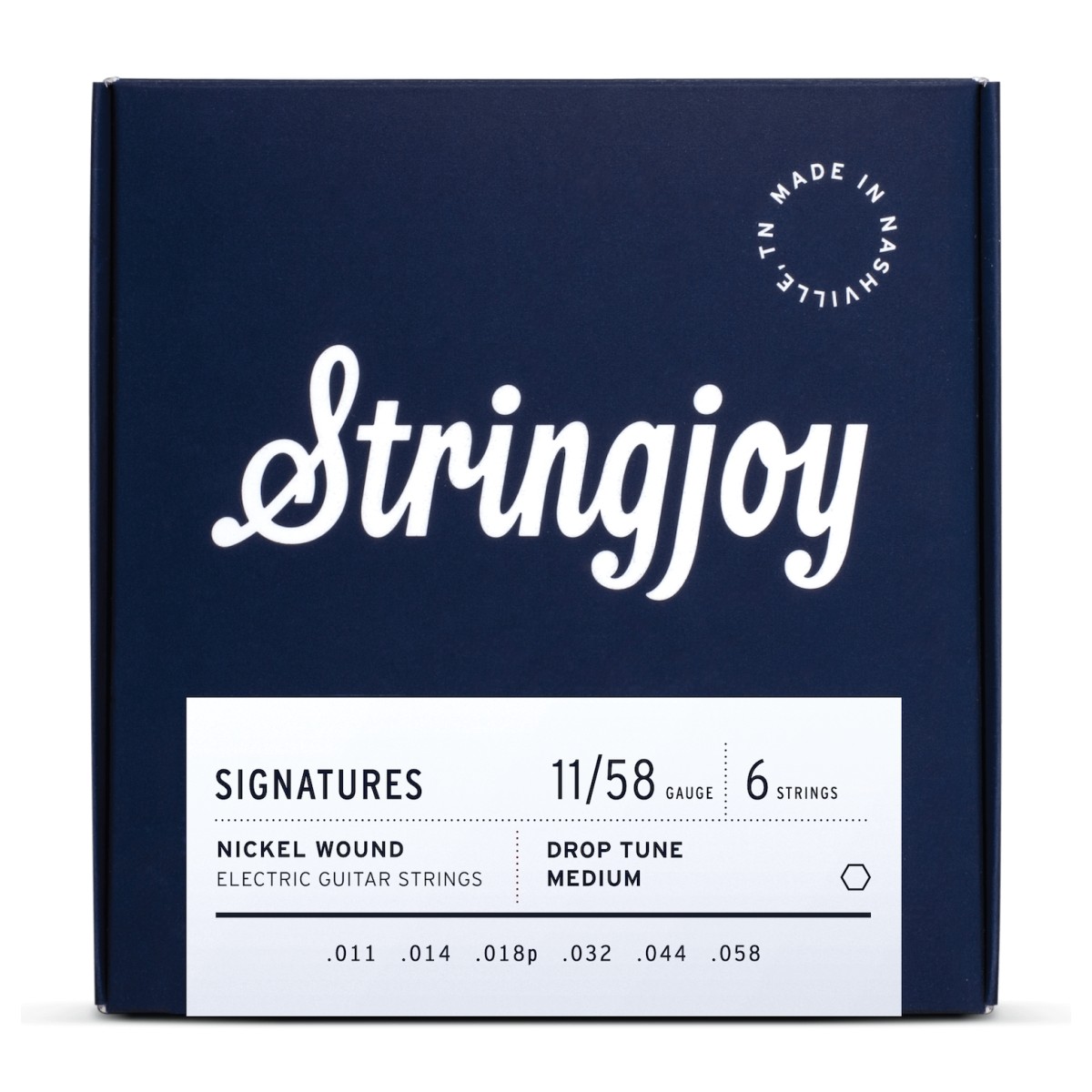 Stringjoy Signatures Drop Tune Medium Gauge (11-58) Nickel Wound Electric Guitar Strings