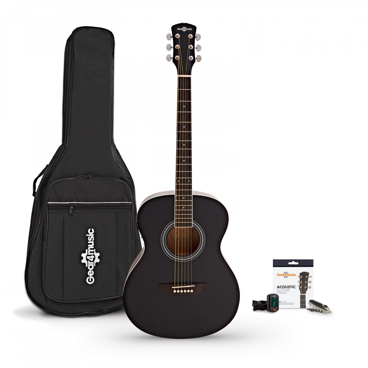 Student Electro Acoustic Guitar & Accessory Pack Black