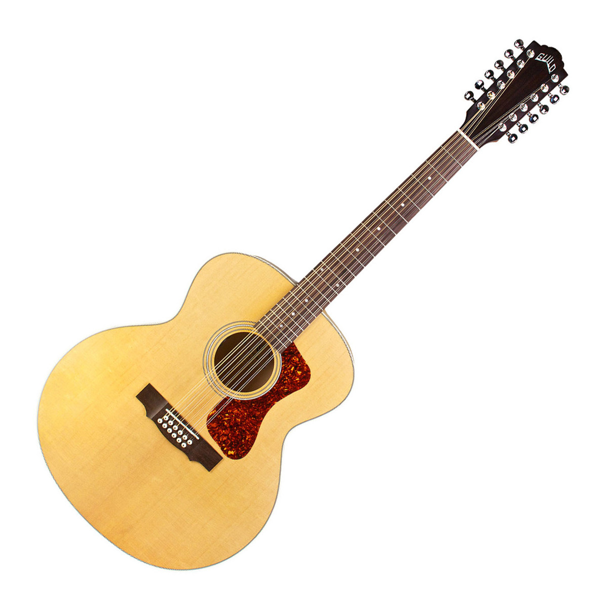 Guild F-2512E Jumbo Electro Acoustic Guitar Natural