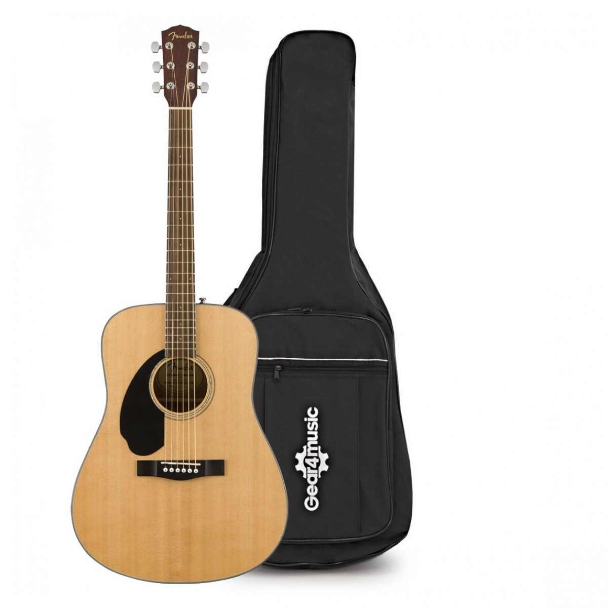 Fender CD-60S Left Handed Acoustic Natural with Gig Bag