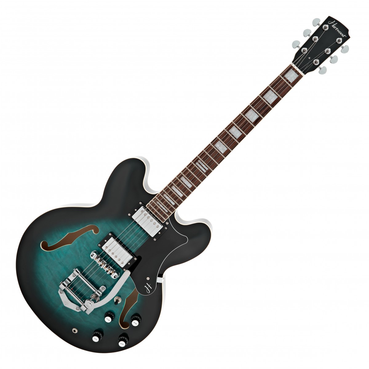 Hartwood Revival Legend TR Semi Acoustic Guitar Tealburst