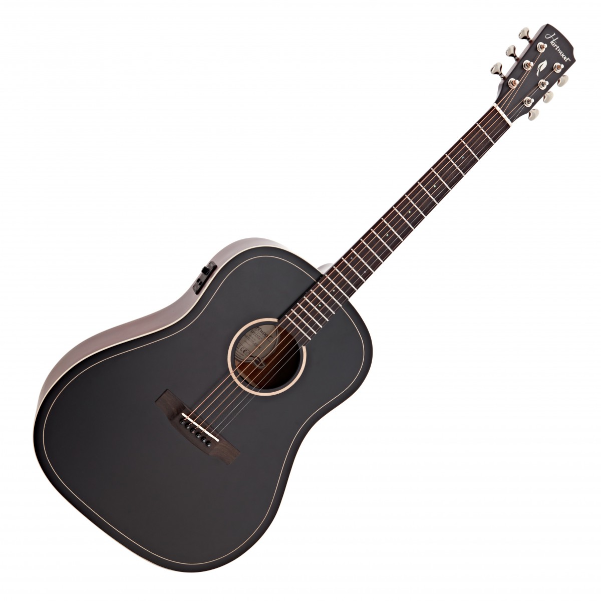 Hartwood Artiste Dreadnought Electro Acoustic Guitar Black