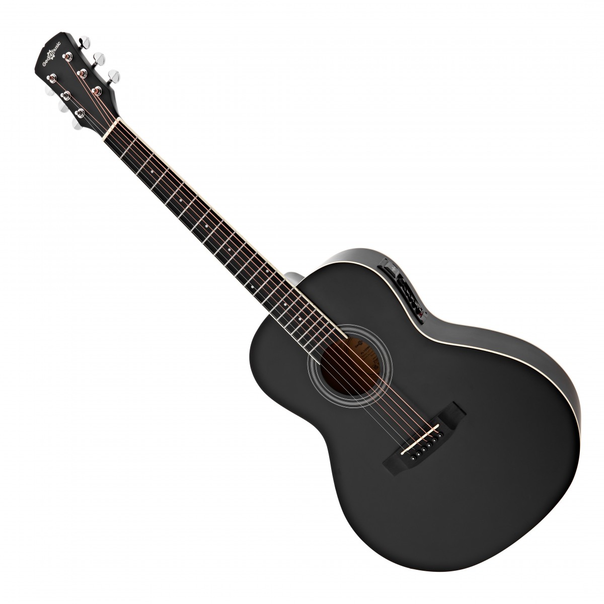Parlour Left Handed Electro Acoustic Guitar Black