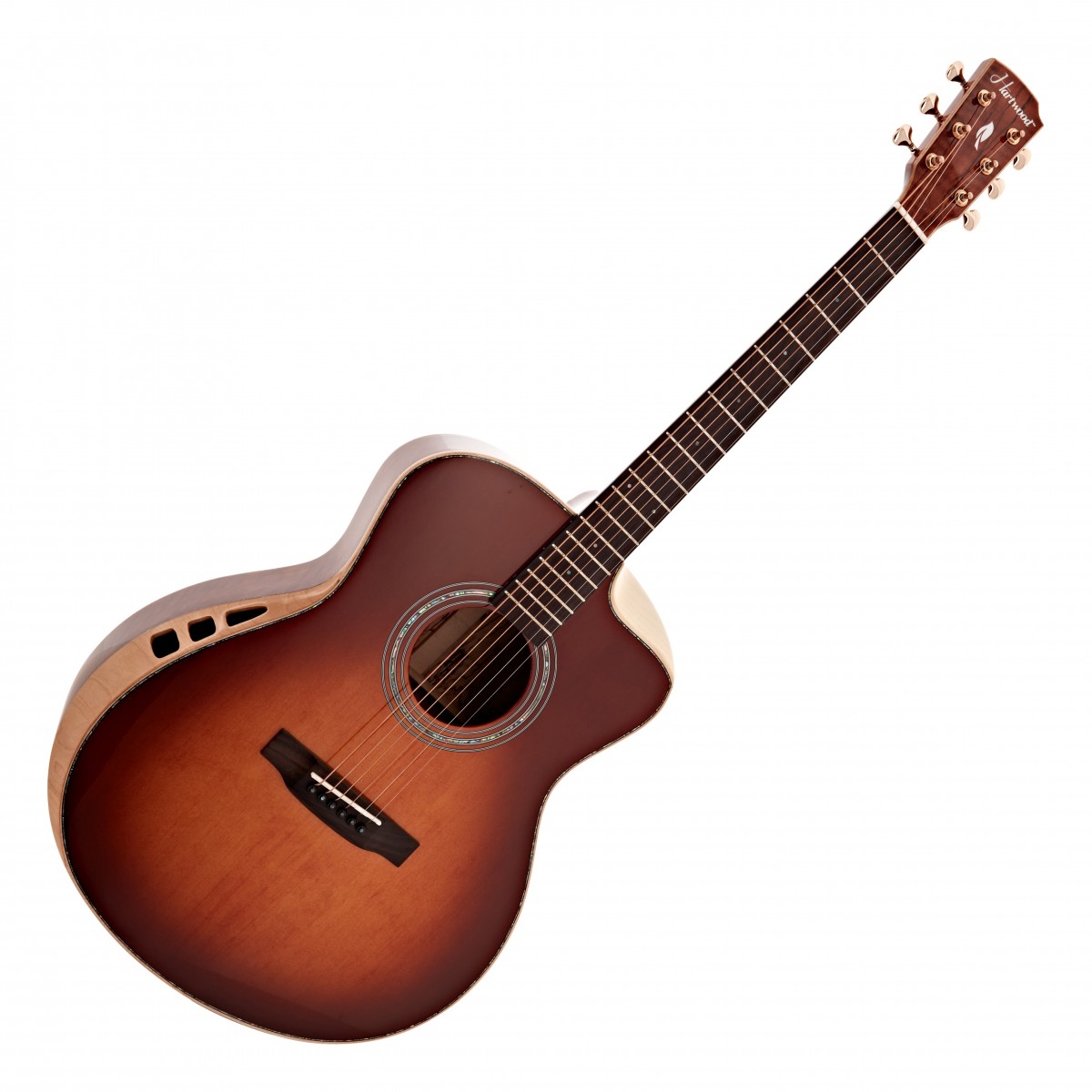 Hartwood Sonata Grand Auditorium Acoustic Guitar RW Charcoal Stain