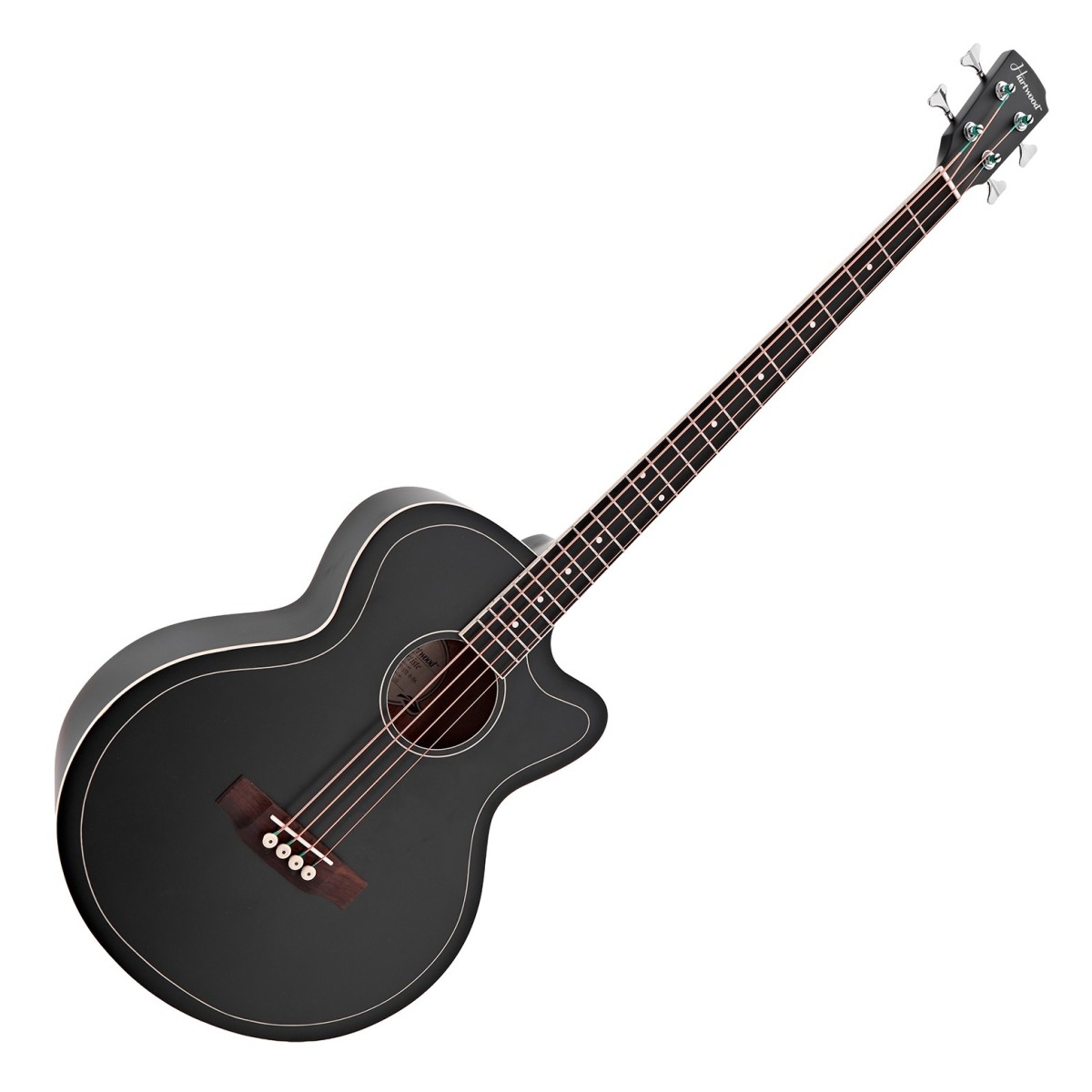 Hartwood Artiste Electro Acoustic Bass Guitar Black