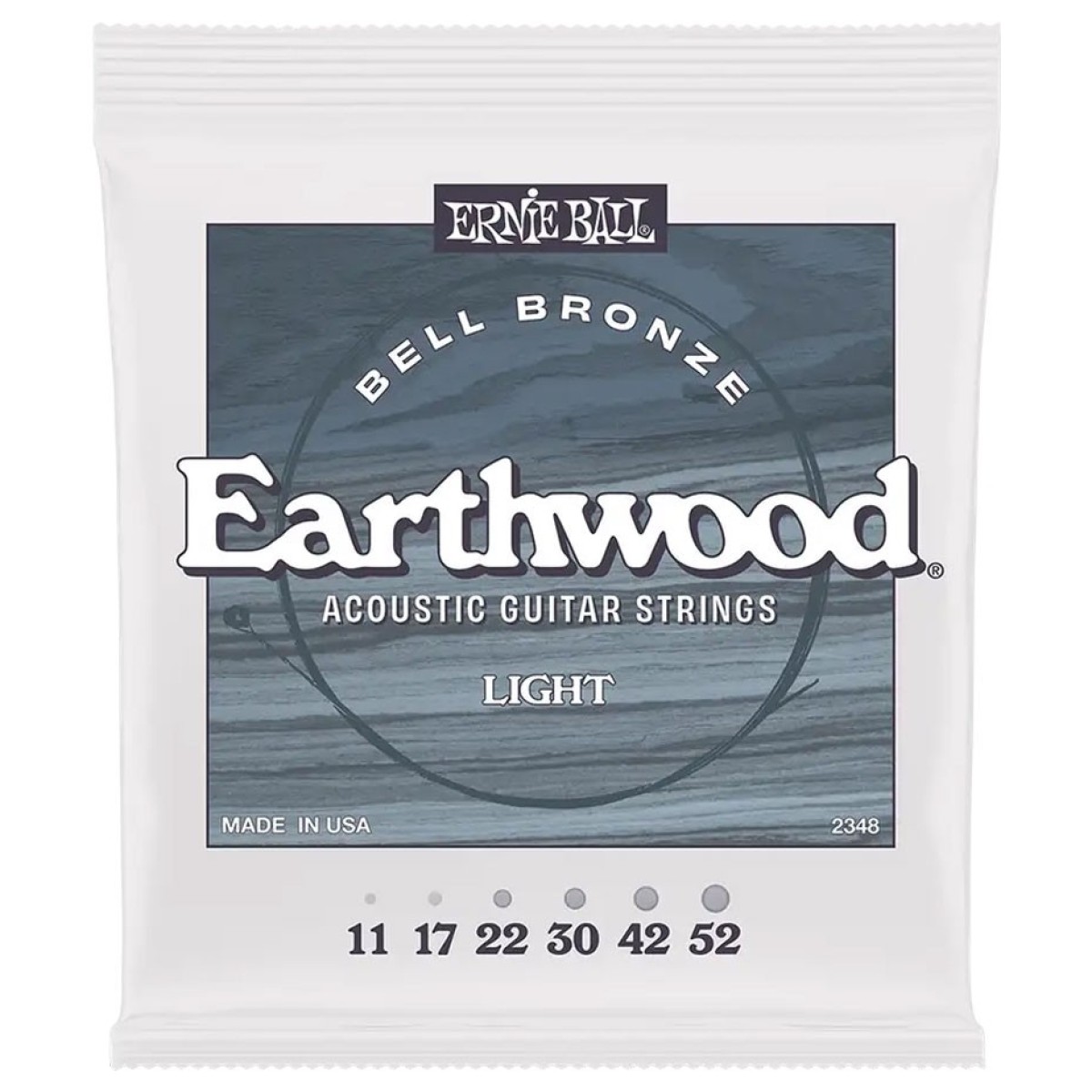 Ernie Ball Light Earthwood Bell Bronze Acoustic Guitar Strings 11-52