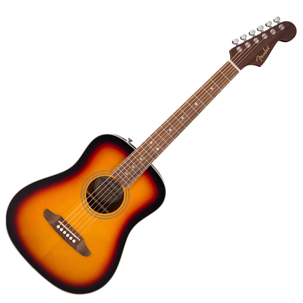 Fender California Standard Redondo Mini Acoustic Guitar with Bag Spruce Top 3-Color Sunburst
