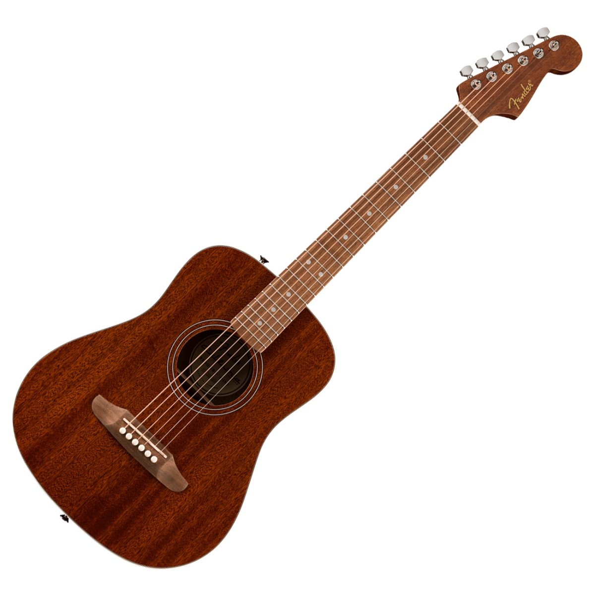 Fender California Standard Redondo Mini Acoustic Guitar with Bag Sapele Top Natural Sapele