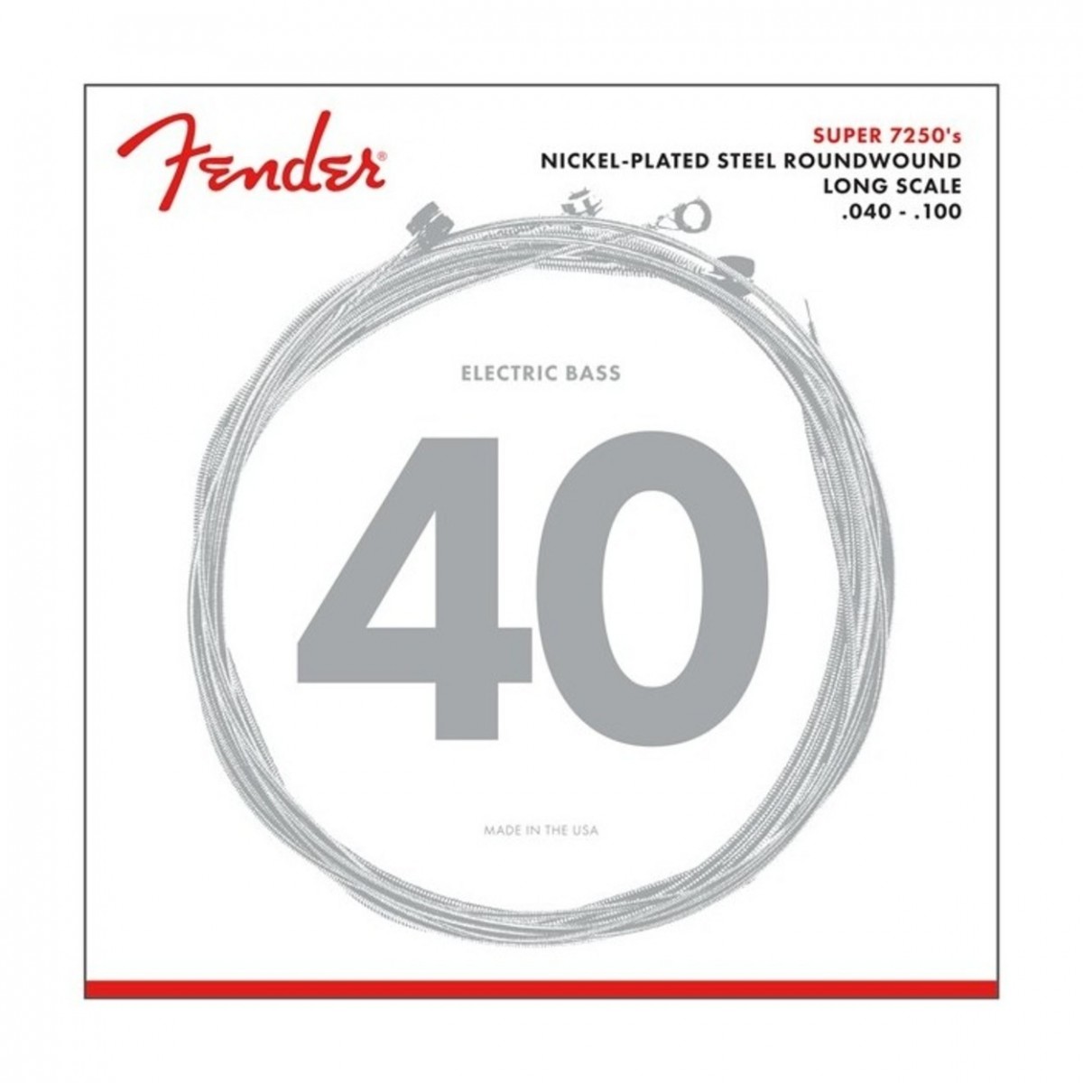Fender 7250L Long Scale Bass Guitar Strings 40-100